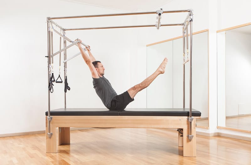 Private Pilates session at Modus Pilates studio in Montreal
